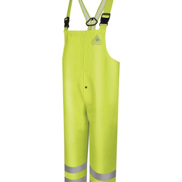 Men's Hi-Visibility Flame-Resistant Rain Bib Overall - 10 oz. Thumbnail